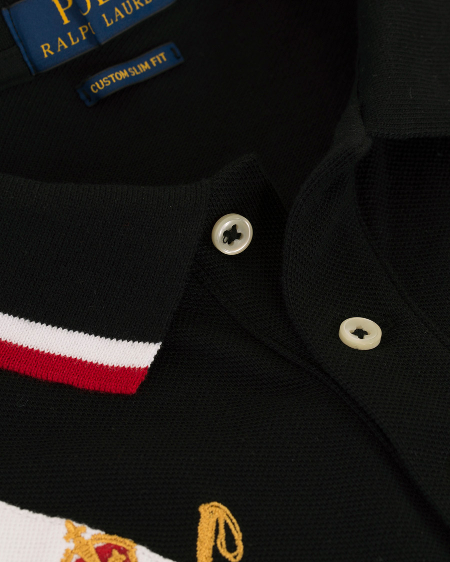 Herre | Polotrøjer | Polo Ralph Lauren | Custom Fit Diagonal Stripe Big Pony Polo Black/Multi