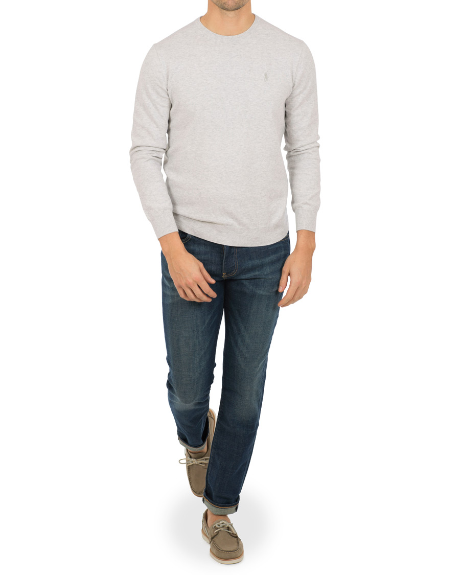 Herre | Trøjer | Polo Ralph Lauren | Pima Cotton Crew Neck Pullover Lawrence Grey Heather