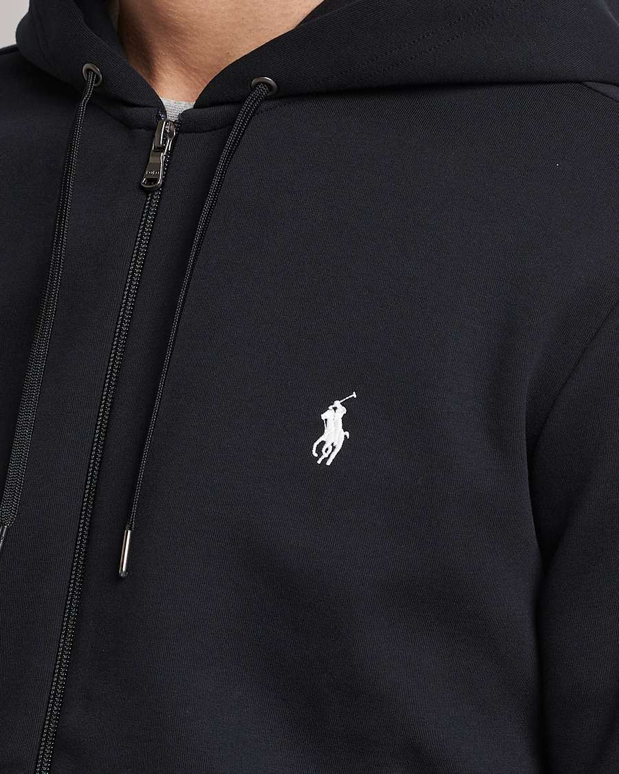 Ralph Lauren Tech Performance Full Zip Hoodie Polo Black - CareOfCarl.