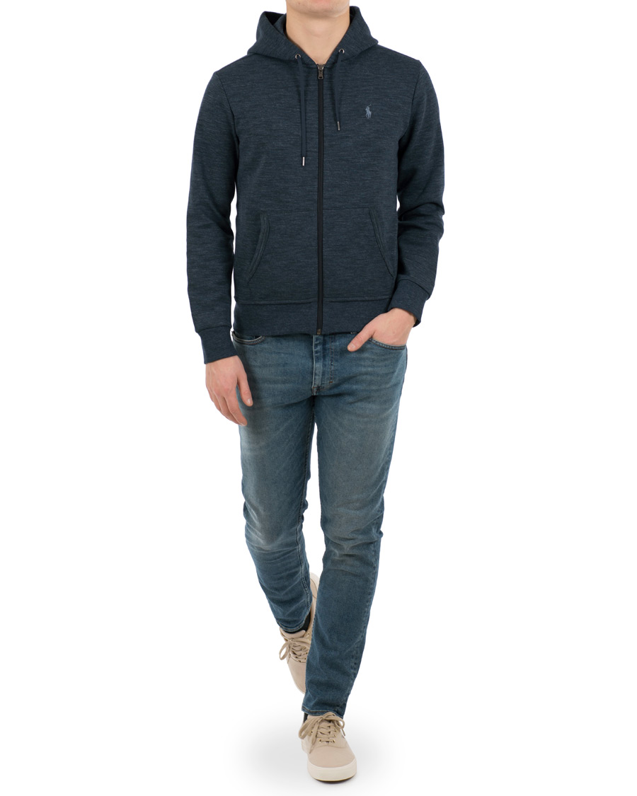 Herre | Trøjer | Polo Ralph Lauren | Tech Performance Full Zip Hoodie Blue Eclipse