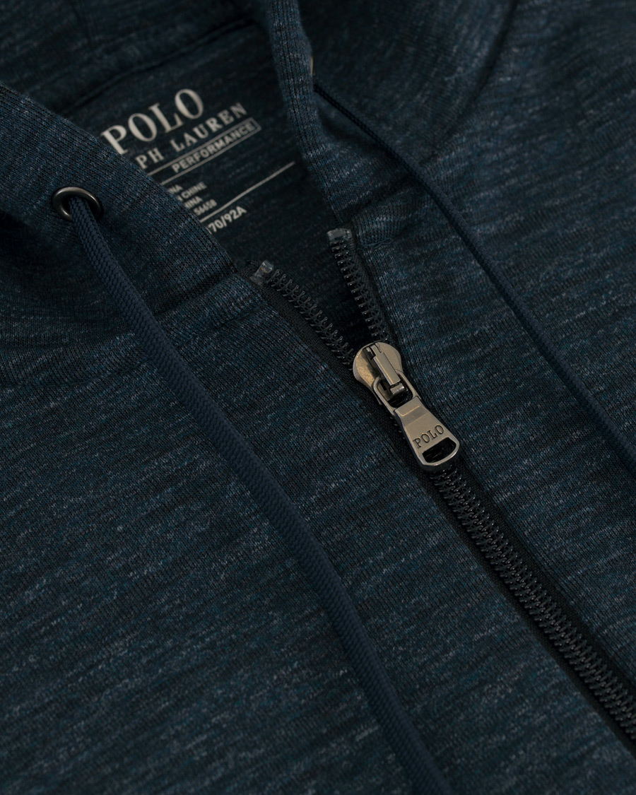 Herre | Trøjer | Polo Ralph Lauren | Tech Performance Full Zip Hoodie Blue Eclipse