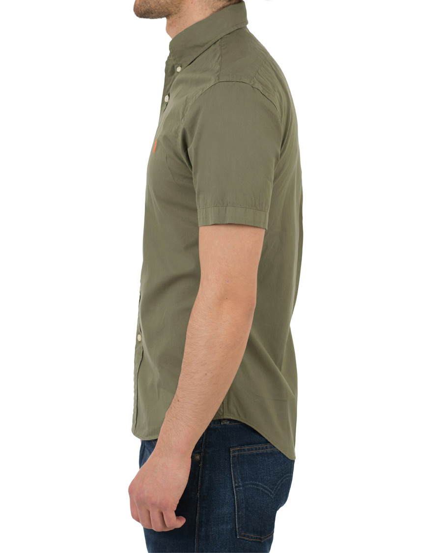 Herre | Skjorter | Polo Ralph Lauren | Slim Fit Button Down Short Sleeve Shirt Mountain Green
