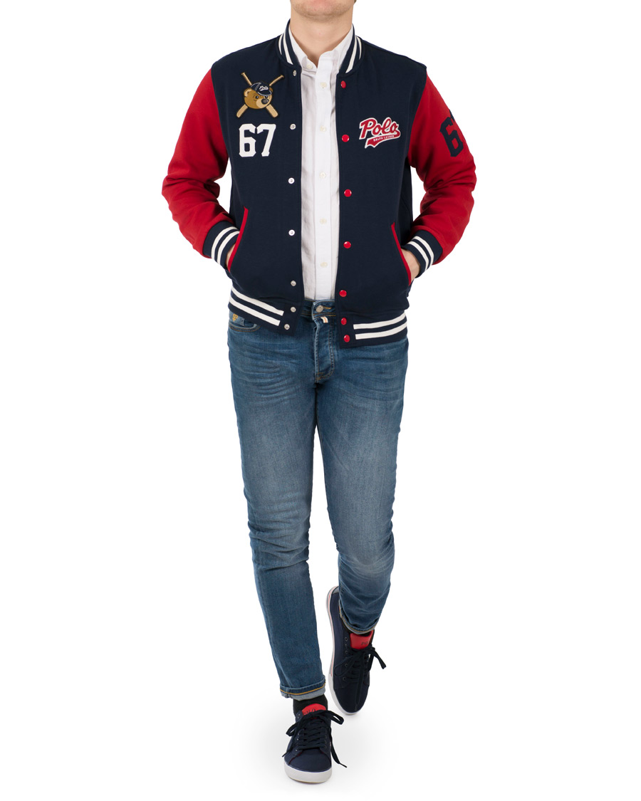 Herre | Trøjer | Polo Ralph Lauren | Baseball Bears Collection Jacket Cruise Navy