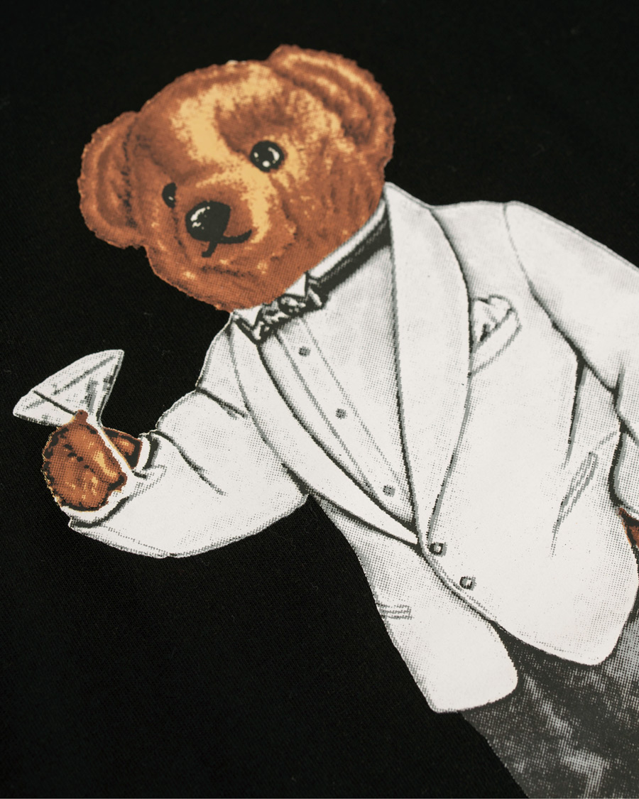 Herre | Trøjer | Polo Ralph Lauren | Printed Bear Hoodie Polo Black