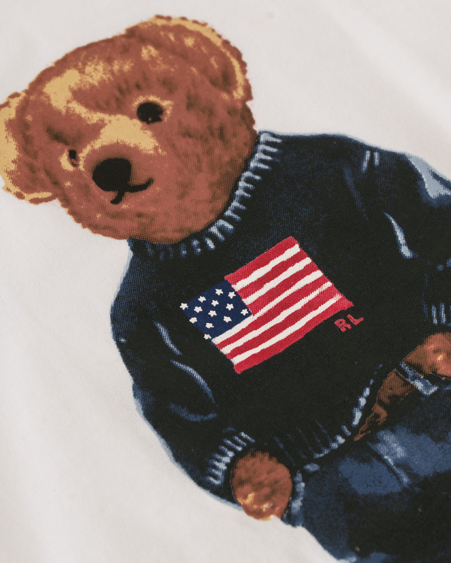 Herre | Trøjer | Polo Ralph Lauren | Printed Bear Hoodie White