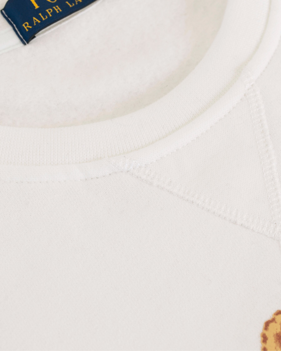 Herre | Trøjer | Polo Ralph Lauren | Printed Bear Crew Neck Sweatshirt White