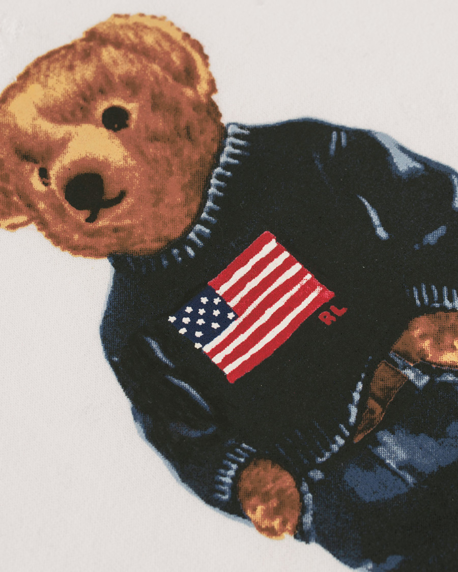 Herre | Trøjer | Polo Ralph Lauren | Printed Bear Crew Neck Sweatshirt White