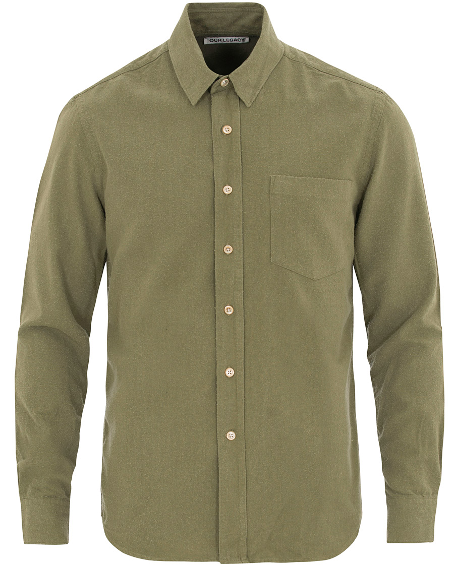 Herre | Skjorter | Our Legacy | Classic Shirt Silk Light Olive