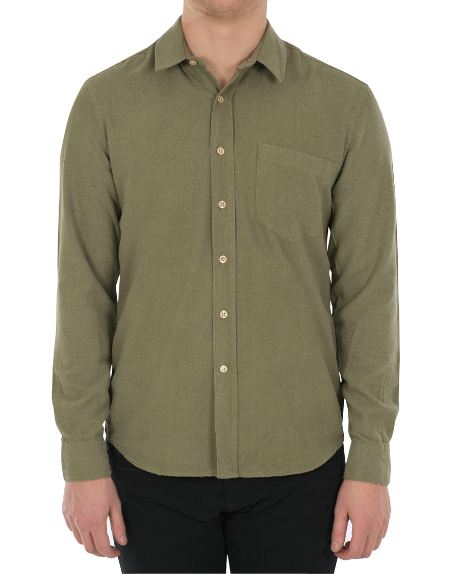Herre | Skjorter | Our Legacy | Classic Shirt Silk Light Olive