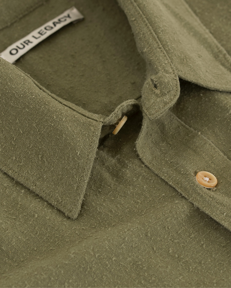 Herre | Skjorter | Our Legacy | Classic Shirt Silk Light Olive