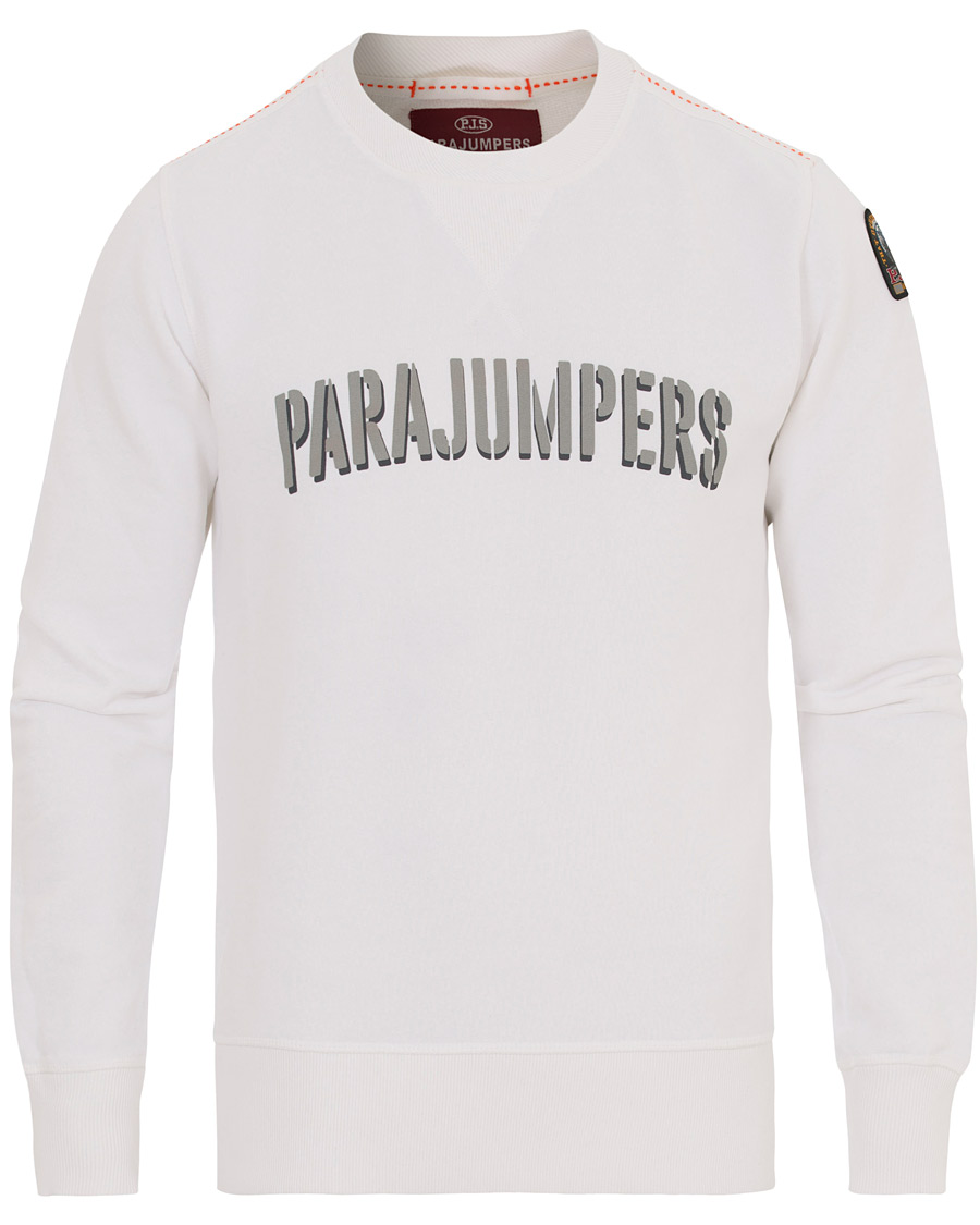 Herre | Trøjer | Parajumpers | Caleb Crew Neck Sweatshirt White