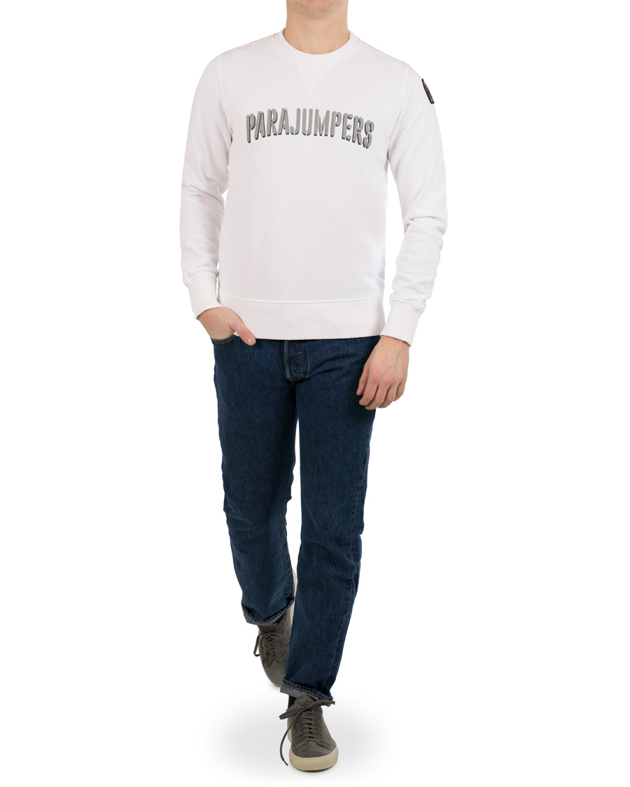 Herre | Trøjer | Parajumpers | Caleb Crew Neck Sweatshirt White