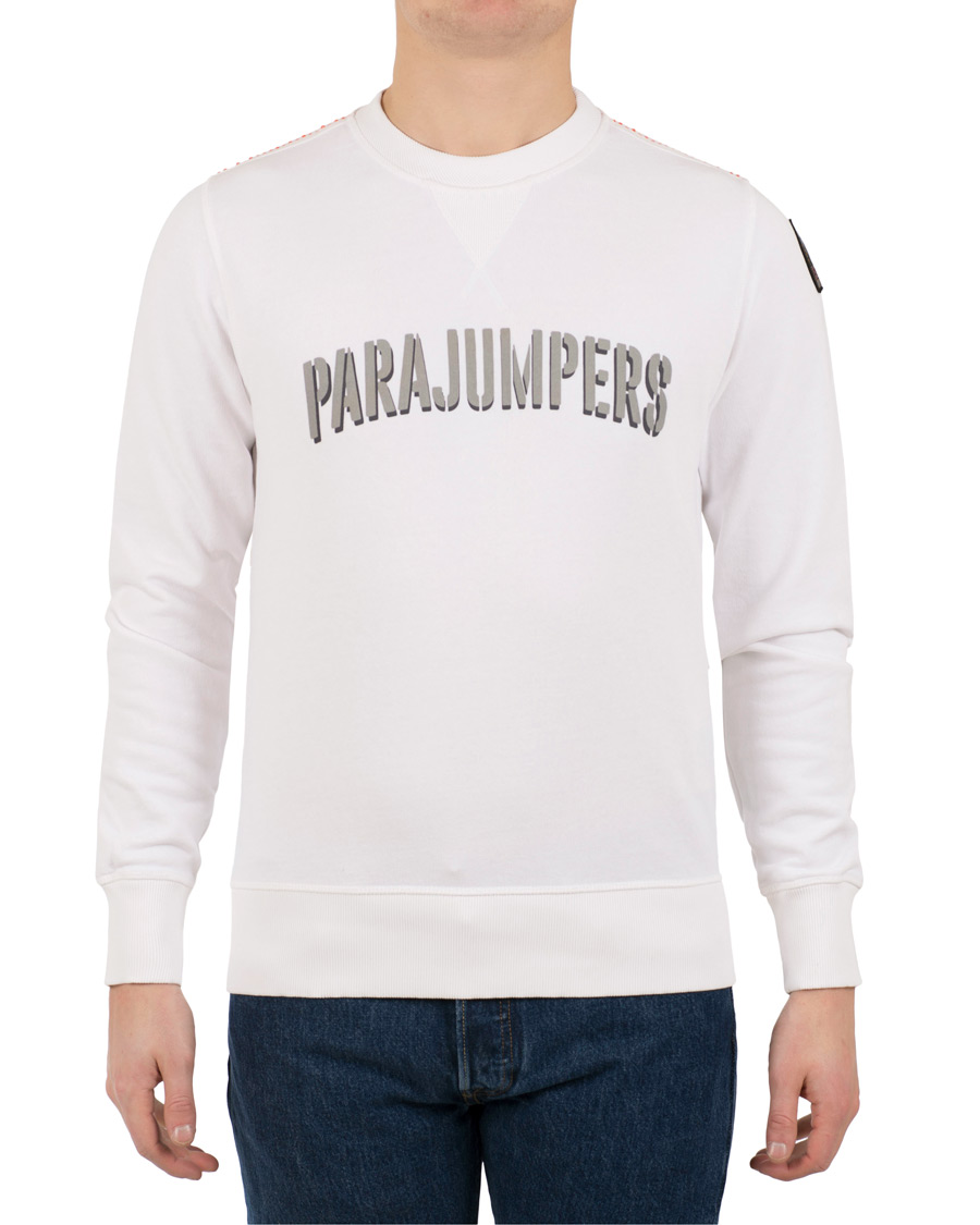 Herre | Trøjer | Parajumpers | Caleb Crew Neck Sweatshirt White