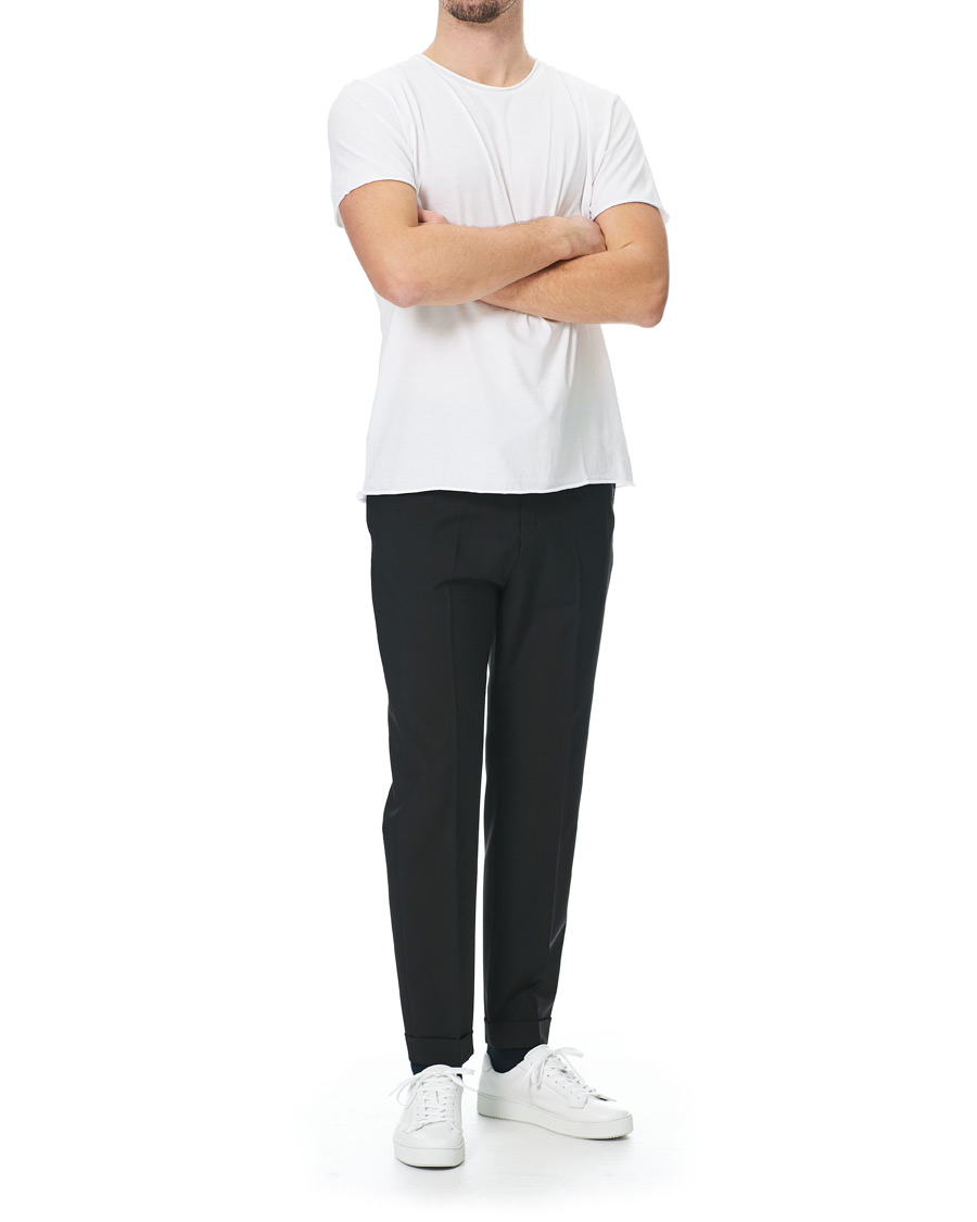 Herre | T-Shirts | Filippa K | Roll Neck Crew Neck Tee White