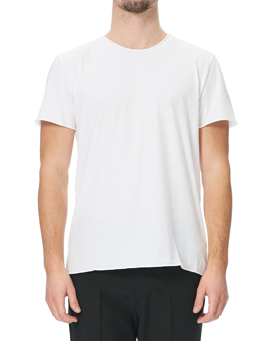 Herre | T-Shirts | Filippa K | Roll Neck Crew Neck Tee White