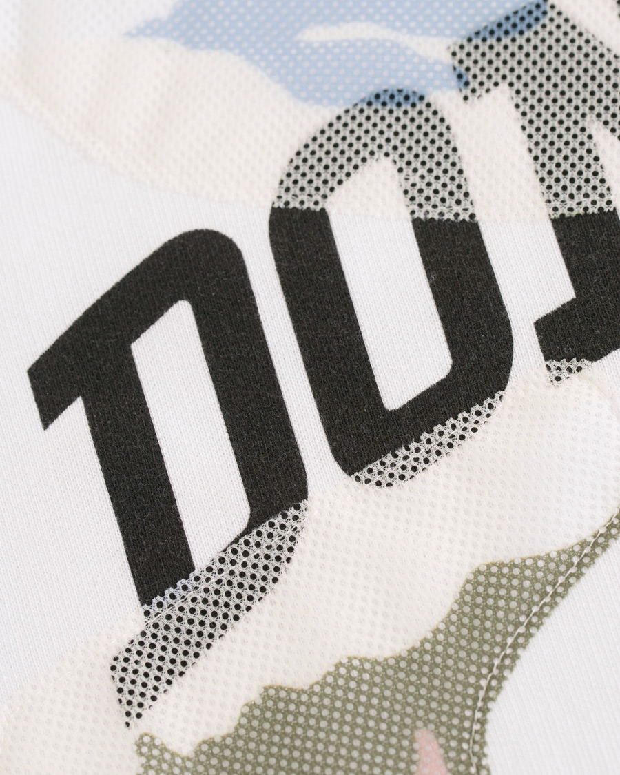 Herre | Trøjer | Dondup | Camo Print Crew Neck Sweatshirt White