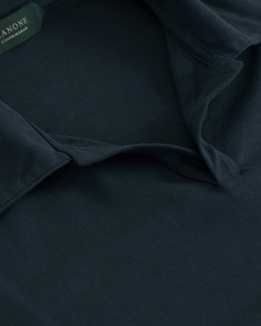 Herre | Polotrøjer | Zanone | Ice Cotton Buttonless Polo Navy