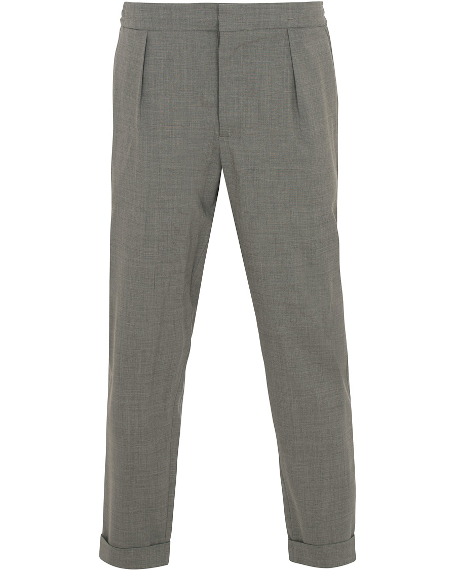 Herre | Bukser | Barena | Nitro Pleated Trousers Light Grey
