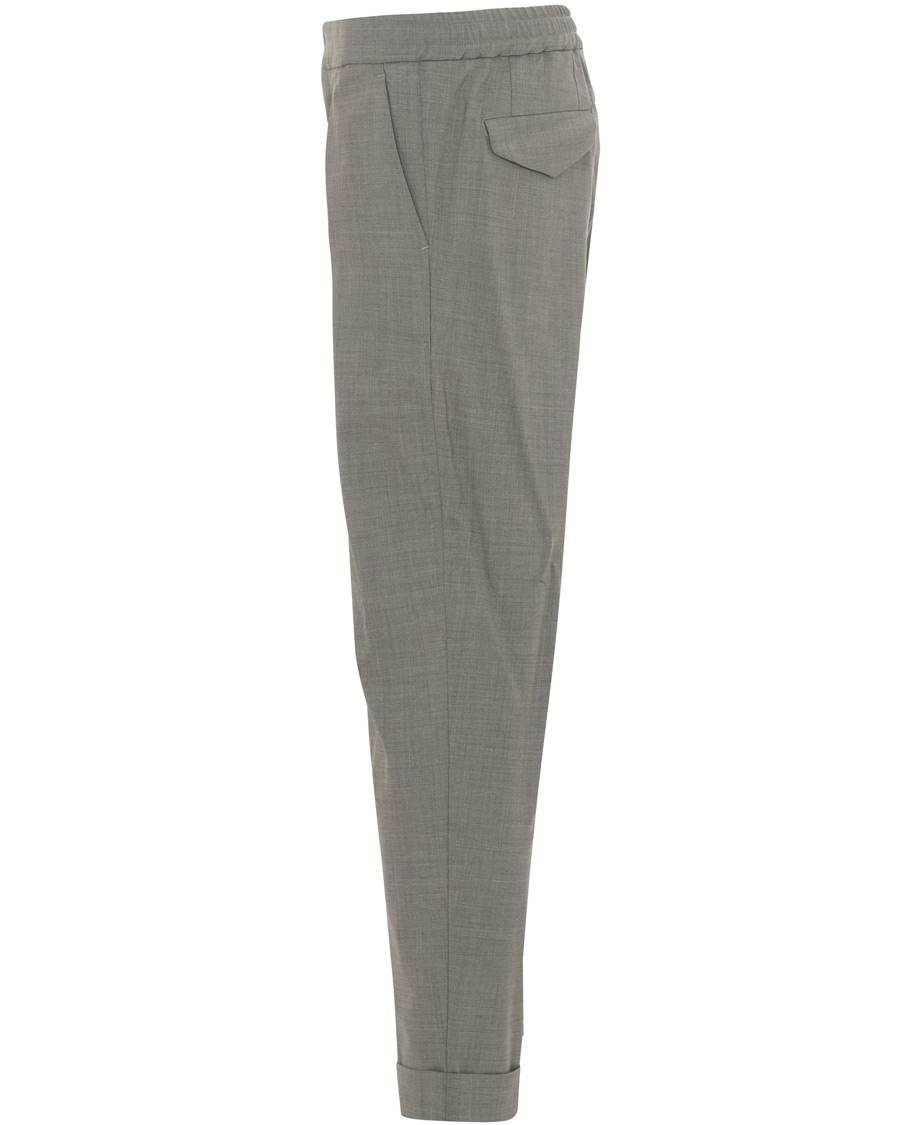 Herre | Bukser | Barena | Nitro Pleated Trousers Light Grey