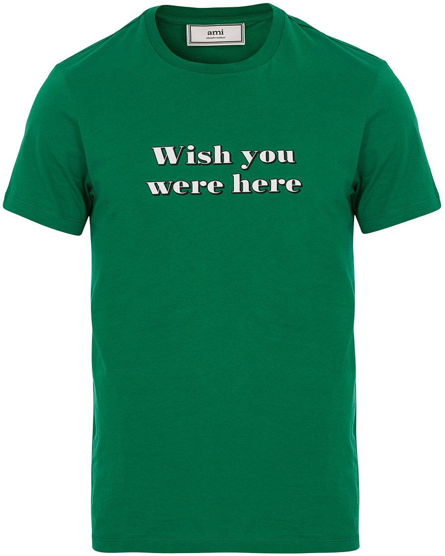 Herre | T-Shirts | AMI | Wish you where here T-shirt Green