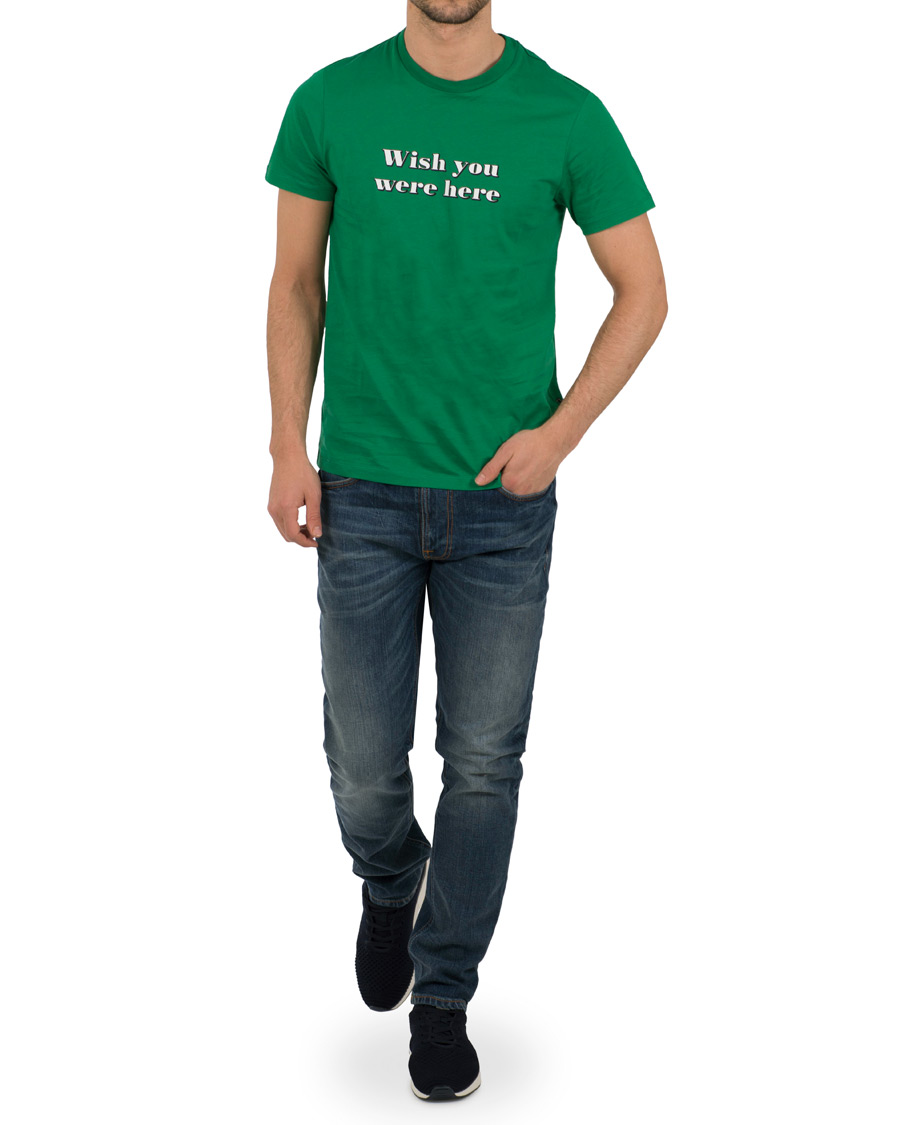 Herre | T-Shirts | AMI | Wish you where here T-shirt Green