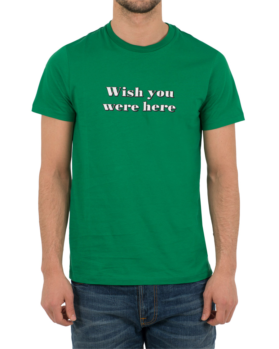 Herre | T-Shirts | AMI | Wish you where here T-shirt Green