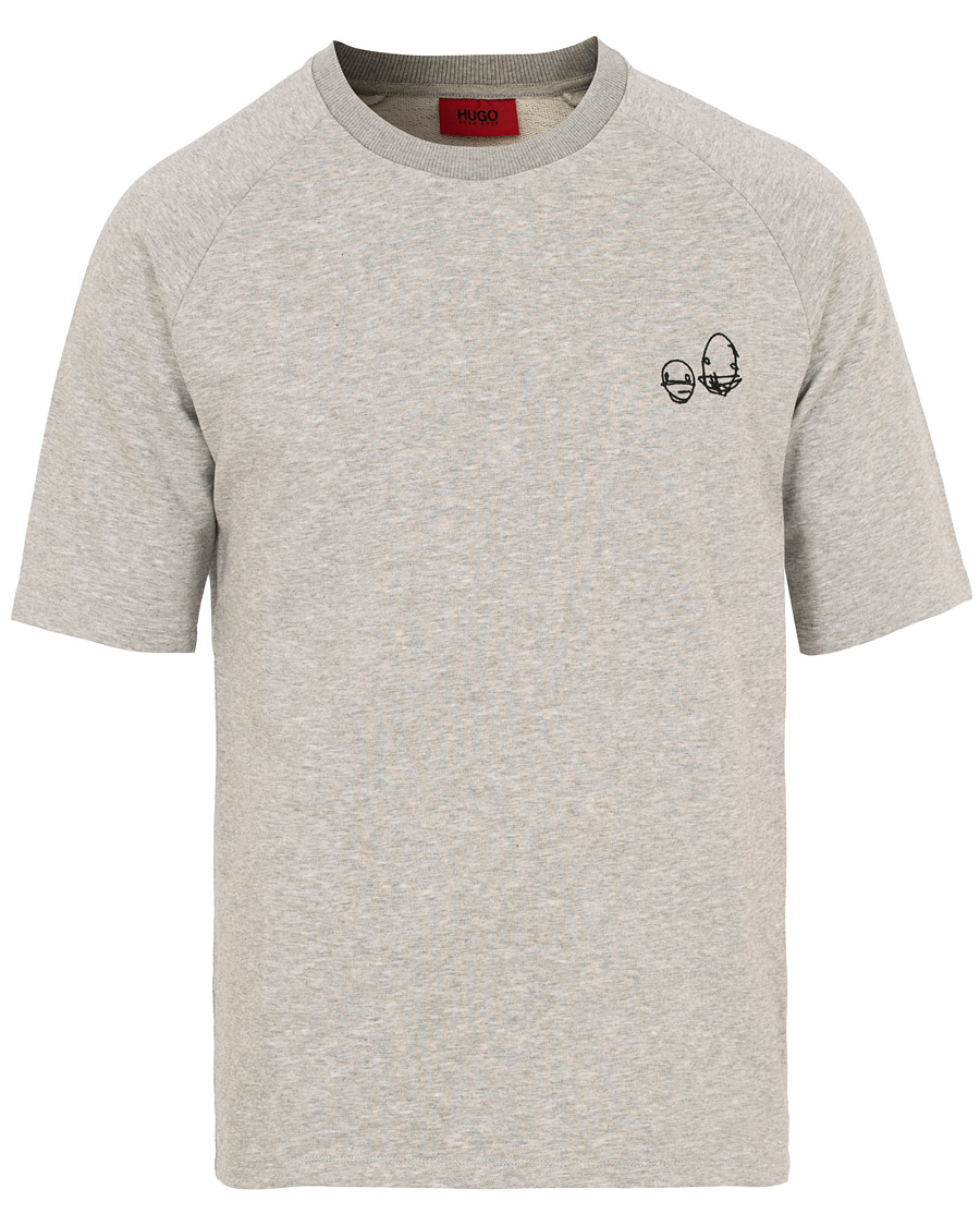 Herre | T-Shirts | HUGO | Deast Sweat Tee Grey