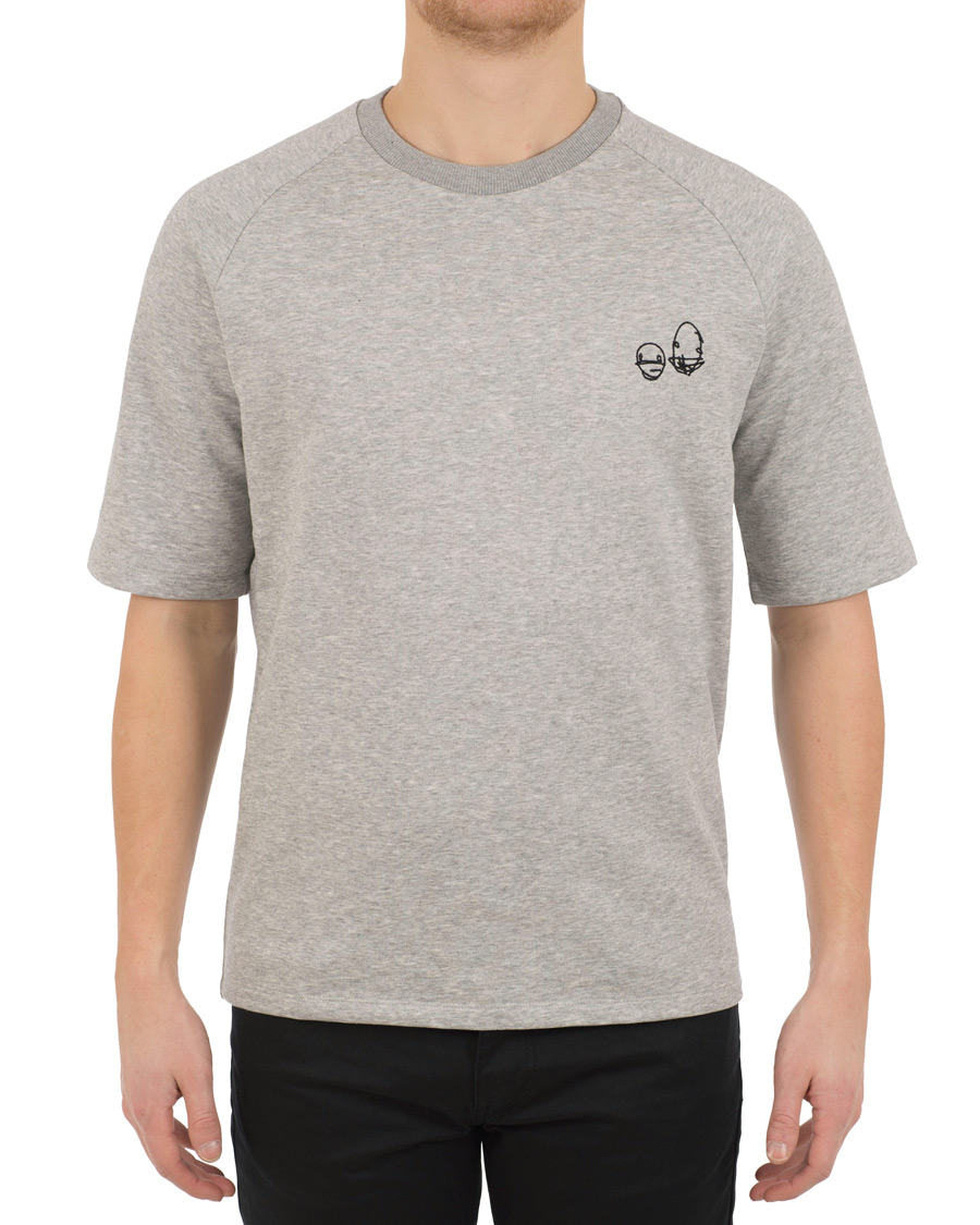 Herre | T-Shirts | HUGO | Deast Sweat Tee Grey