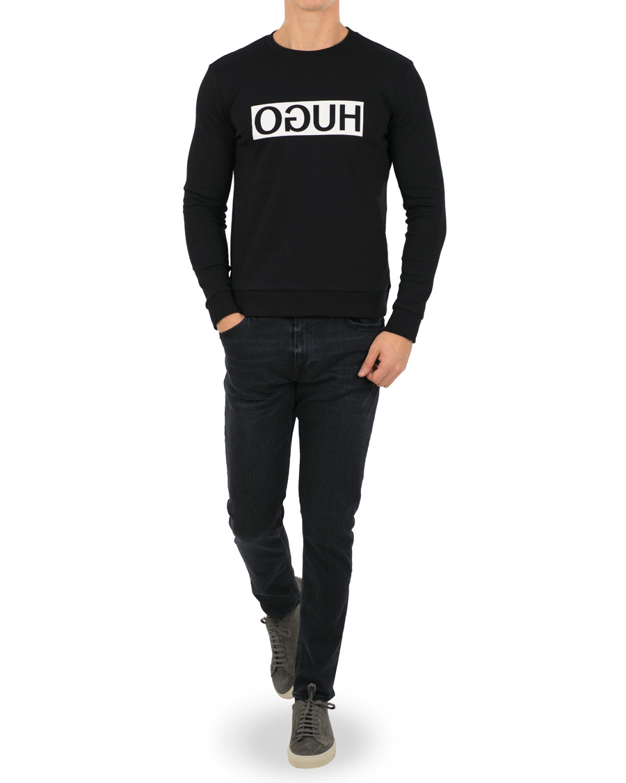 Herre | Trøjer | HUGO | Dicago Crew Neck Sweatshirt Black