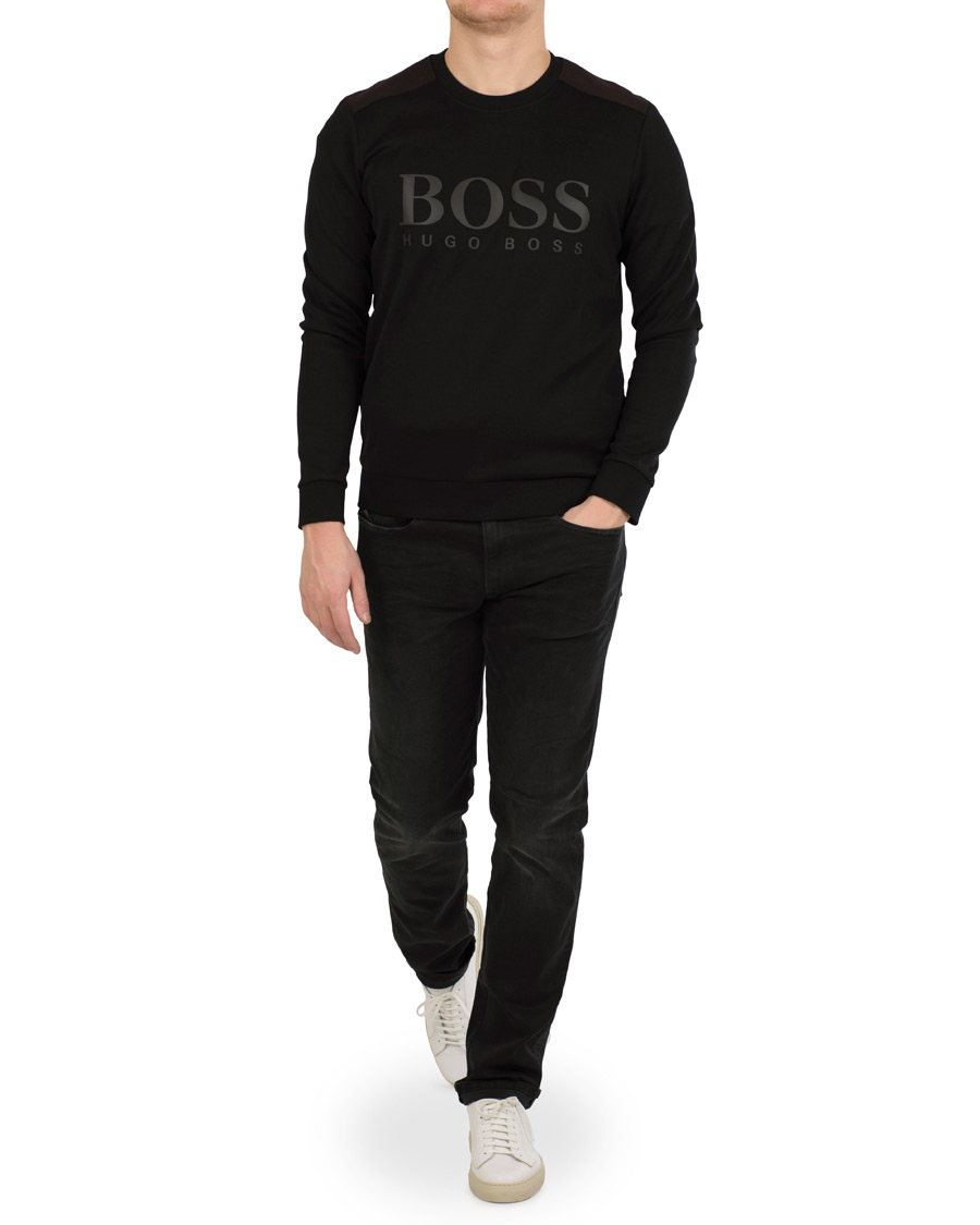 Herre | Trøjer | BOSS GREEN | BOSS Athleisure Salbo Sweatshirt Black