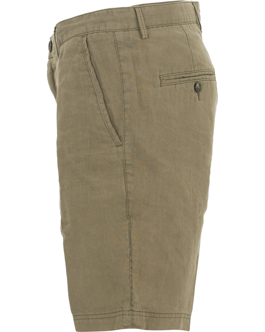 Herre | Shorts | BOSS BLACK | BOSS Crigan Linen Shorts Green