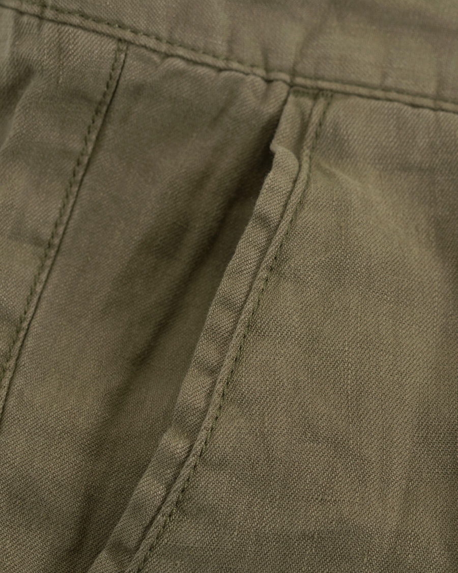 Herre | Shorts | BOSS BLACK | BOSS Crigan Linen Shorts Green
