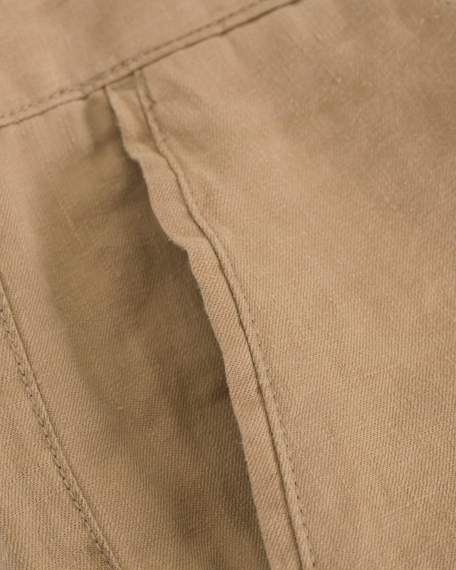 Herre | Shorts | BOSS BLACK | BOSS Crigan Linen Shorts Beige