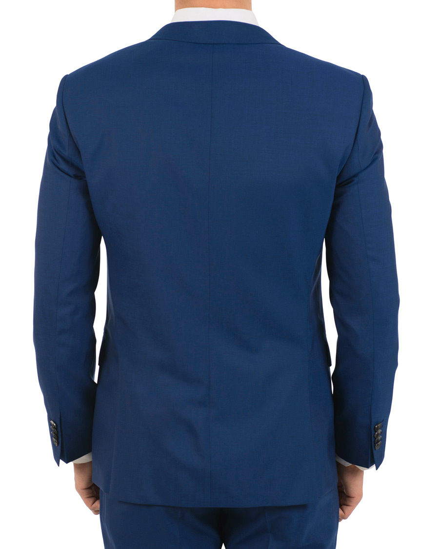 Herre | Jakkesæt | BOSS BLACK | BOSS Huge/Genius Wool Guabello Suit Napoli Blue