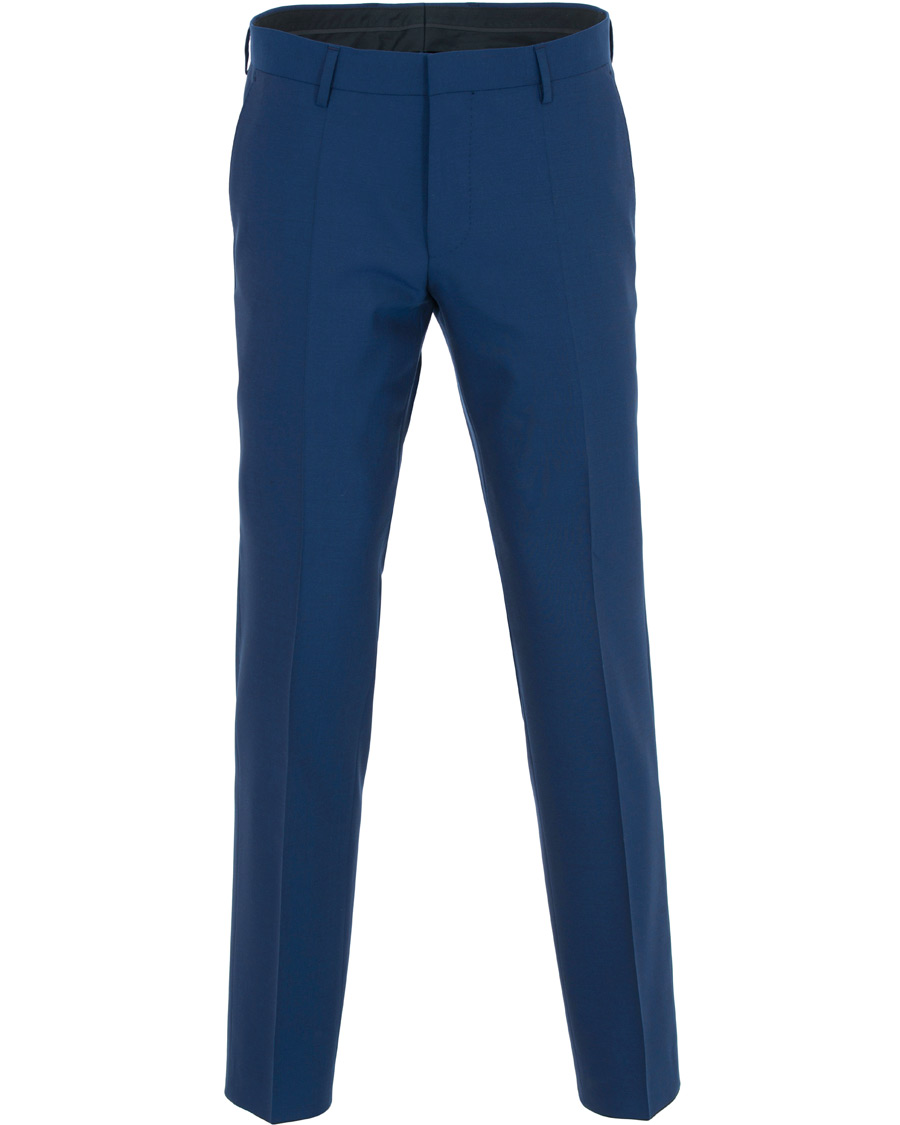 Herre | Jakkesæt | BOSS BLACK | BOSS Huge/Genius Wool Guabello Suit Napoli Blue