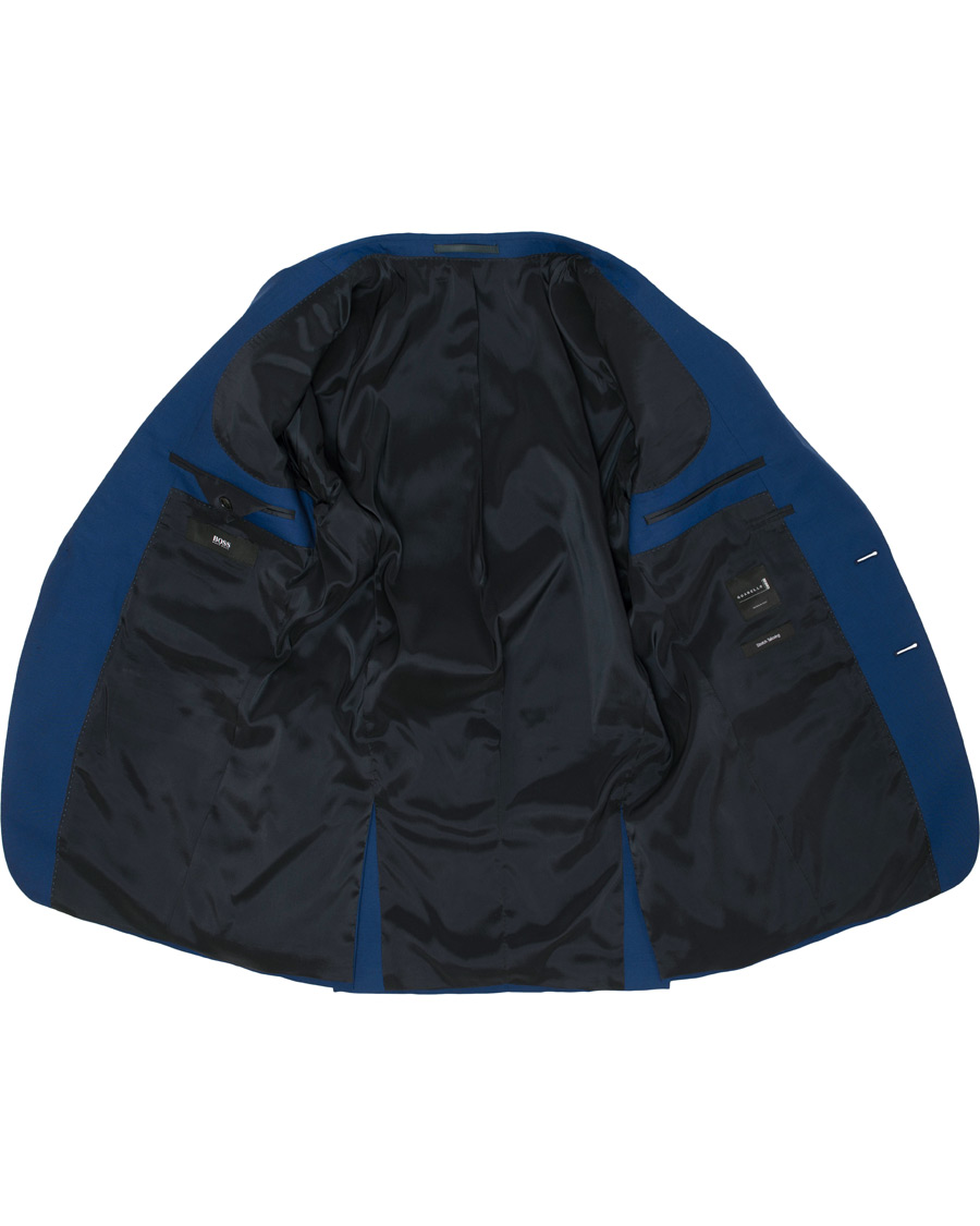 Herre | Jakkesæt | BOSS BLACK | BOSS Huge/Genius Wool Guabello Suit Napoli Blue