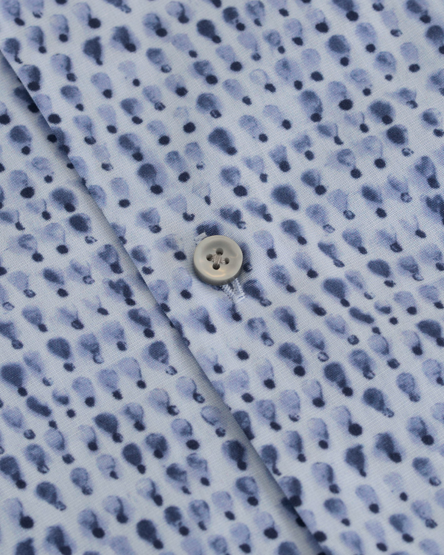 Herre | Skjorter | BOSS BLACK | BOSS Ismo Slim Fit Waterprint Shirt Blue