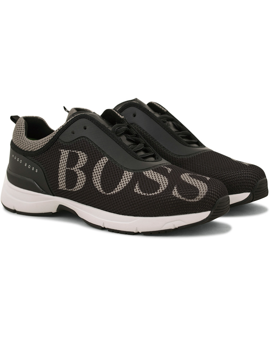 Herre | BOSS Athleisure Velocity Running Mesh Sneaker Black | BOSS GREEN | BOSS Athleisure Velocity Running Mesh Sneaker Black