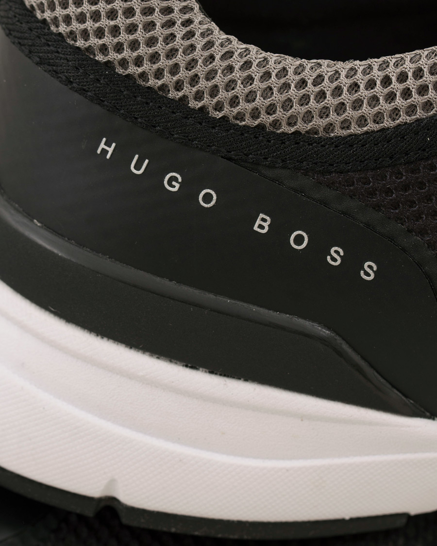 Herre | BOSS Athleisure Velocity Running Mesh Sneaker Black | BOSS GREEN | BOSS Athleisure Velocity Running Mesh Sneaker Black
