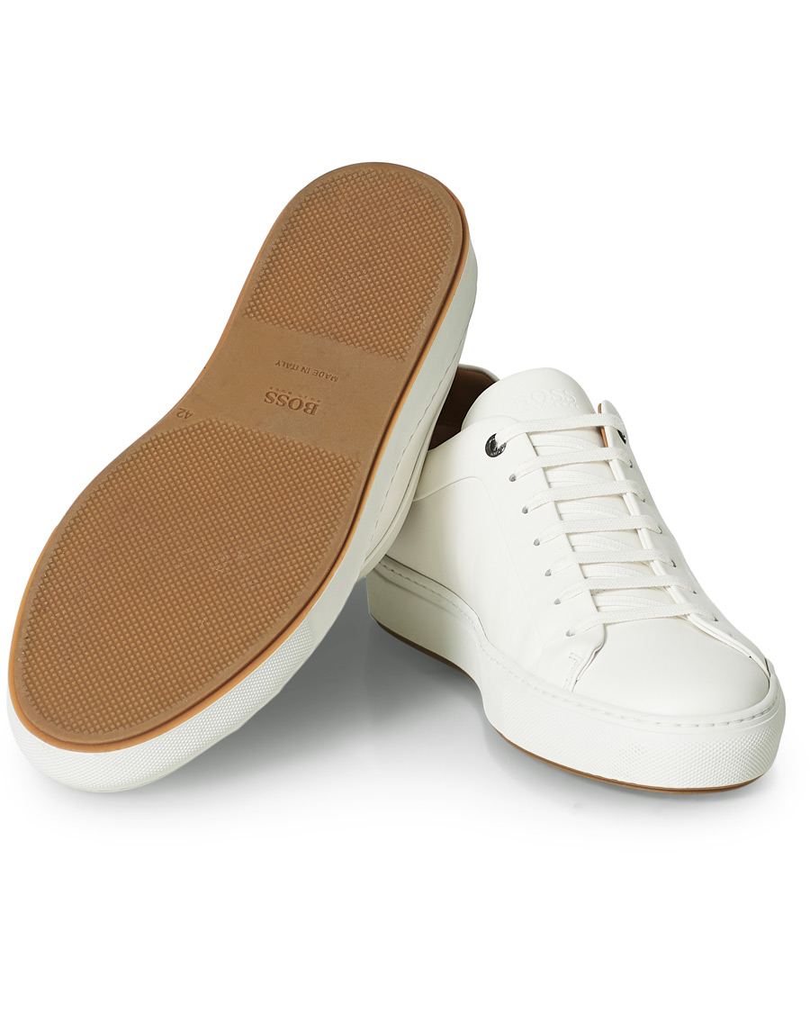 Herre | BOSS Tailored Mirage Tenn Sneaker White Calf | BOSS BLACK | BOSS Tailored Mirage Tenn Sneaker White Calf
