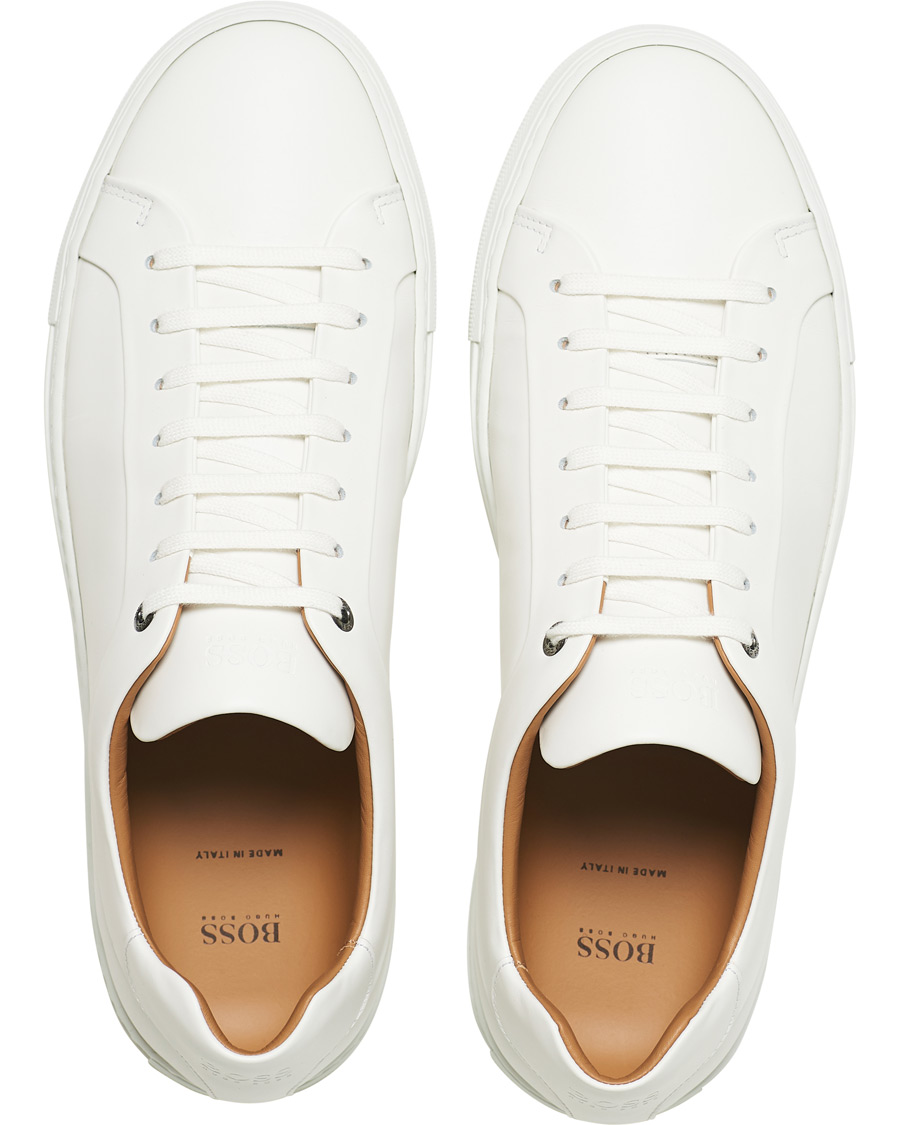 Herre | BOSS Tailored Mirage Tenn Sneaker White Calf | BOSS BLACK | BOSS Tailored Mirage Tenn Sneaker White Calf