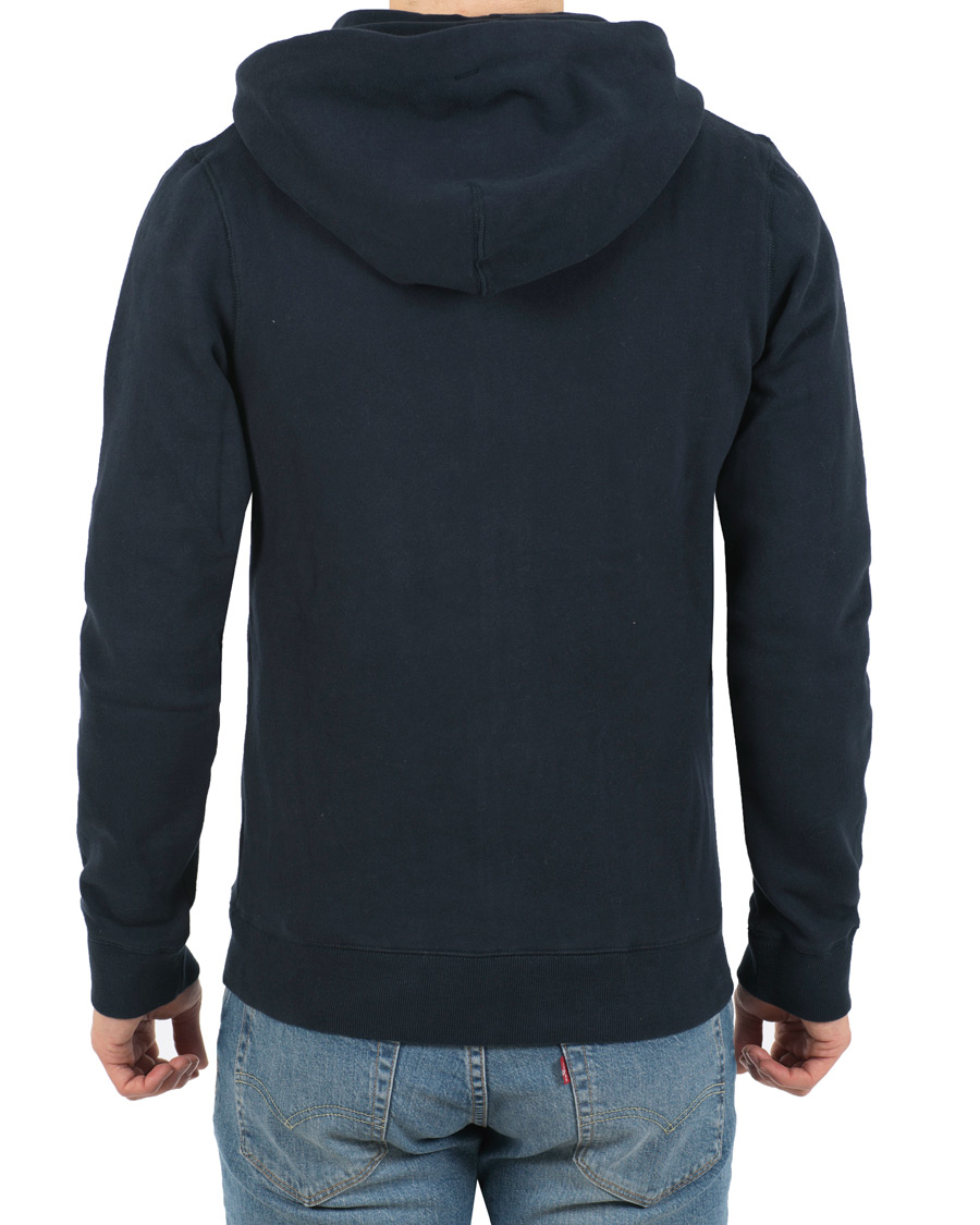 Herre | Trøjer | Lexington | Michael Full Zip Hoodie Deepest Blue