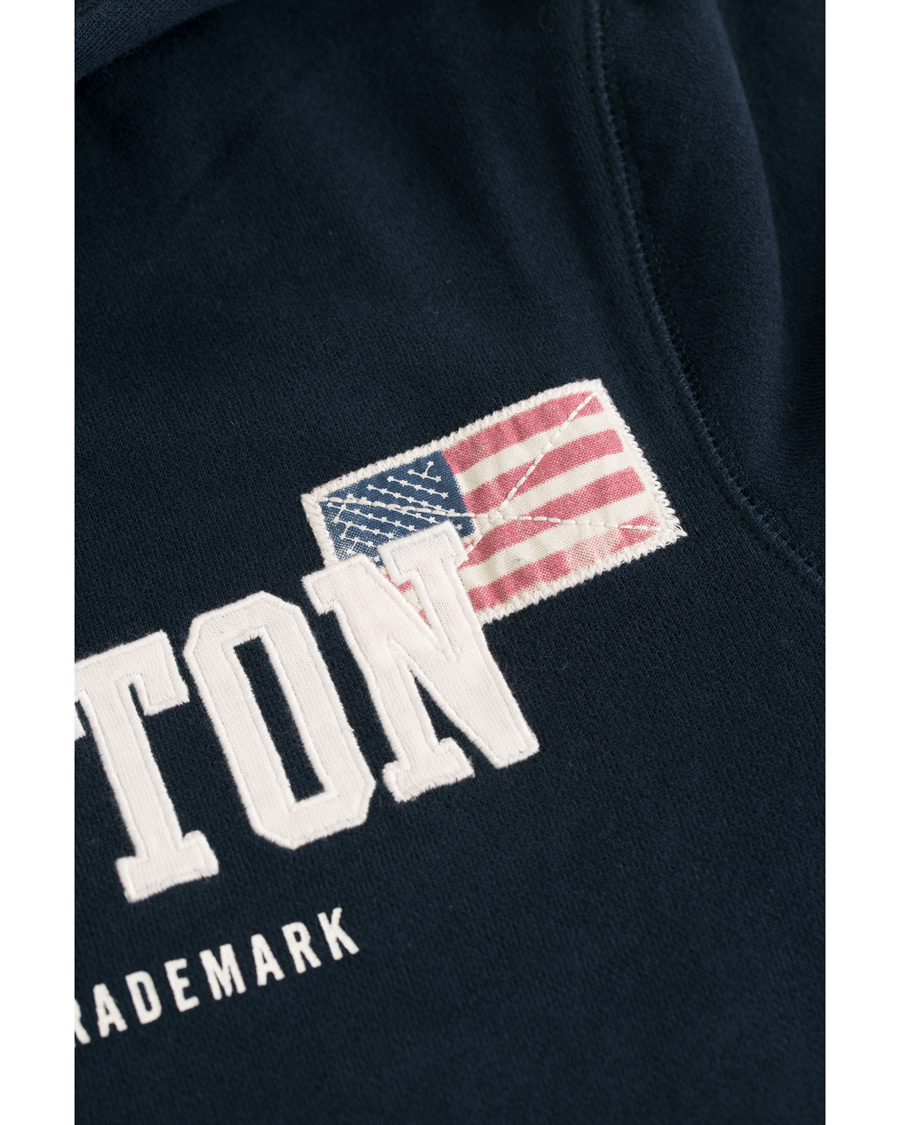 Herre | Trøjer | Lexington | Michael Full Zip Hoodie Deepest Blue