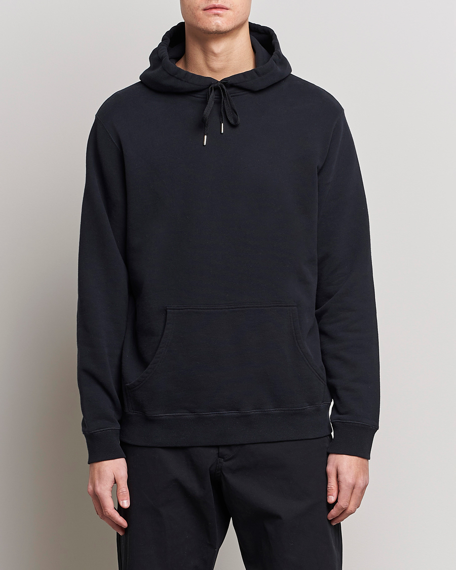 Herre | Trøjer | Sunspel | Loopback Hoodie Black