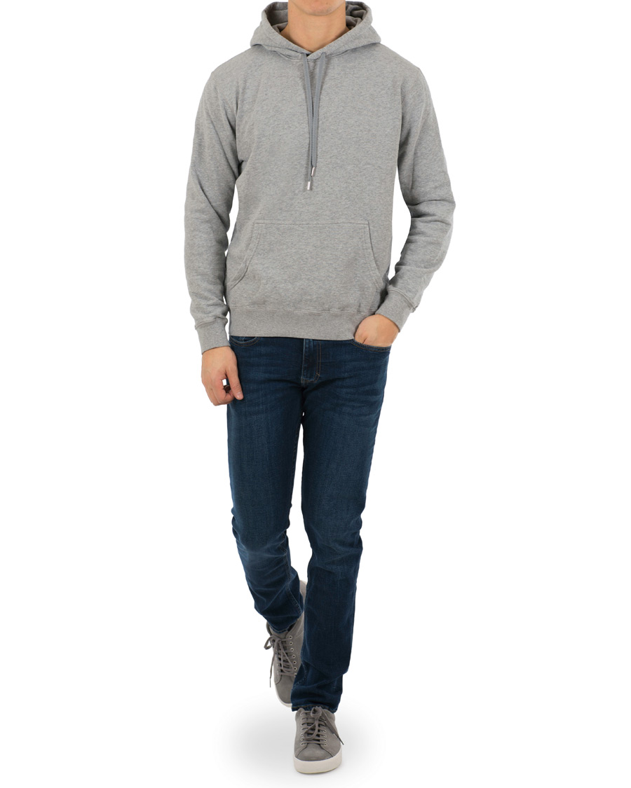 Herre | Trøjer | Sunspel | Loopback Hoodie Light Grey