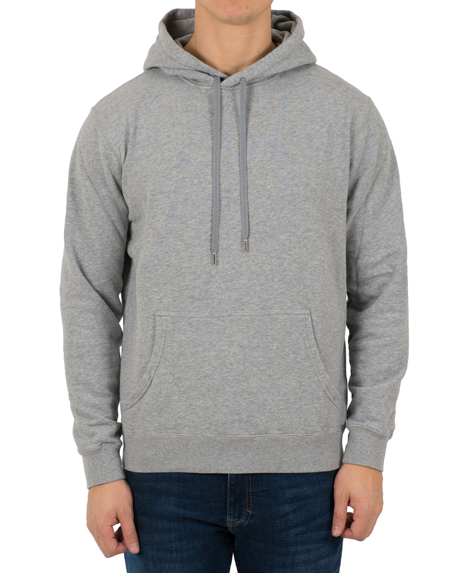Herre | Trøjer | Sunspel | Loopback Hoodie Light Grey