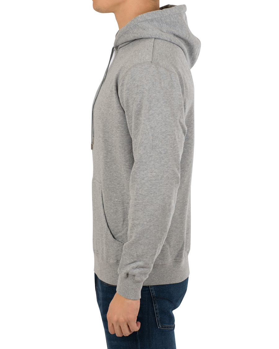 Herre | Trøjer | Sunspel | Loopback Hoodie Light Grey