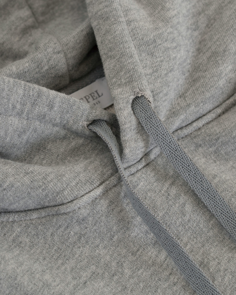 Herre | Trøjer | Sunspel | Loopback Hoodie Light Grey