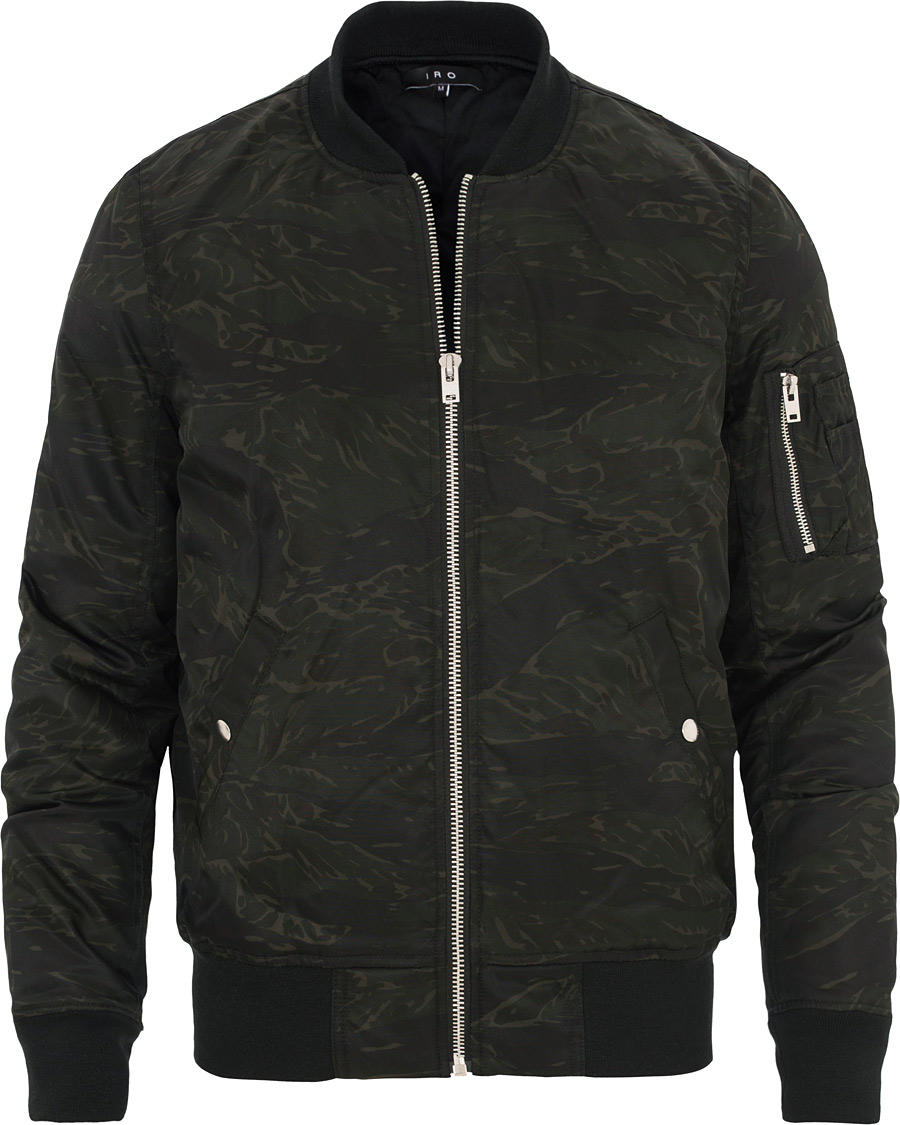 Herre | Jakker | IRO | Syl Biker Jacket Black/Green
