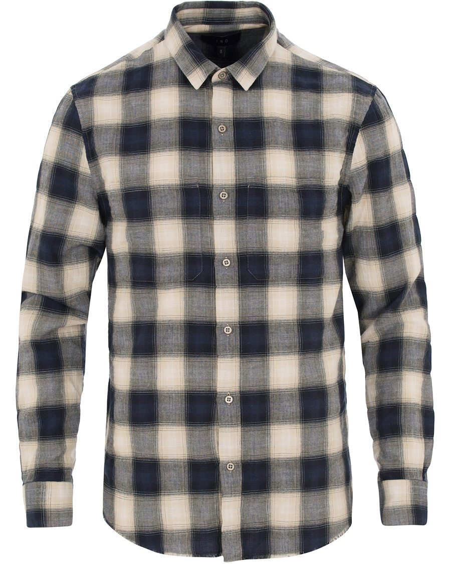 Herre | Skjorter | IRO | Namio Check Shirt Blue/White